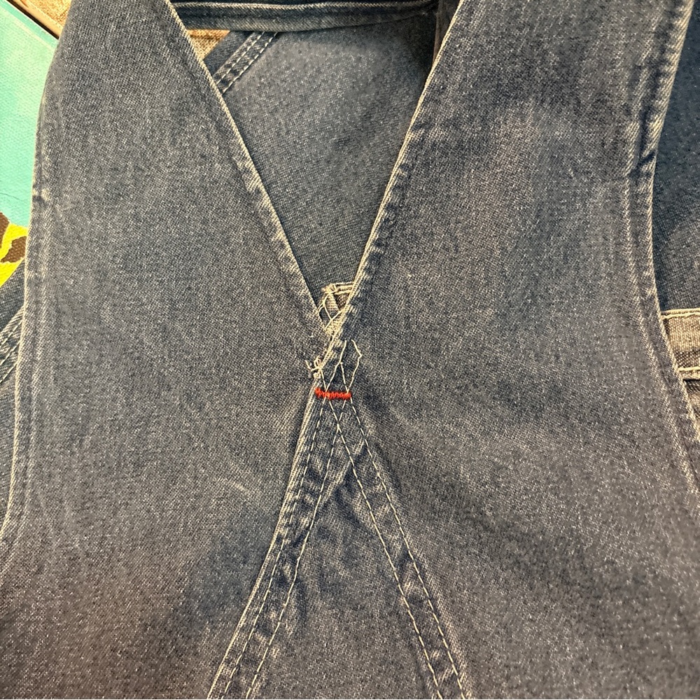 Vintage Round House Denim Overalls - Picture 7 of 7